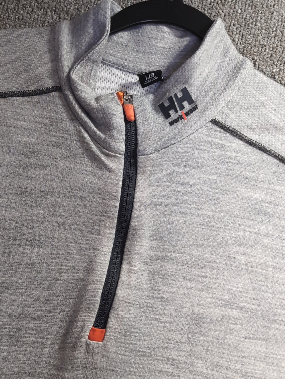 Helly Hansen Workwear HH Lifa Merino Half Zip Base Layer Size Large in Gray - Picture 8 of 10